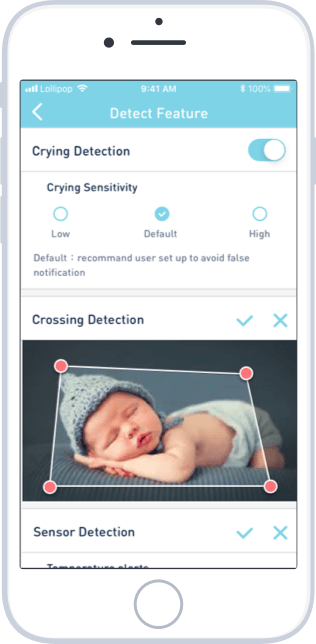 Características - Lollipop Smart Baby Camera - Un sistema revolucionario  para cuidar a tu bebé