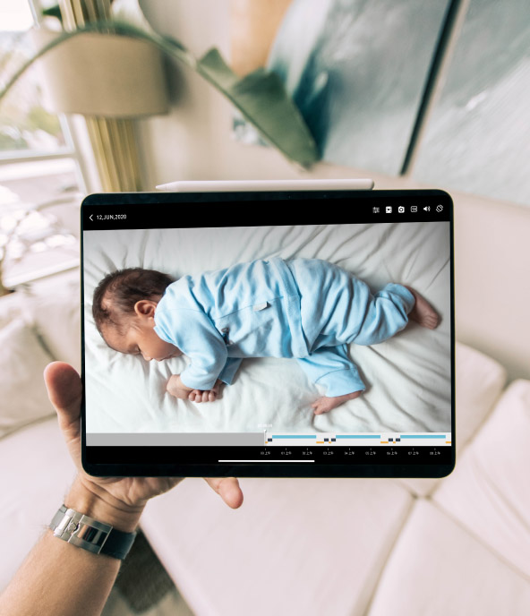  Lollipop Monitor de video para bebé (turquesa) con cámara y  audio, monitor de cámara para bebé con detección de llanto y conversación  bidireccional, monitor de video para bebés incluido con sensor 