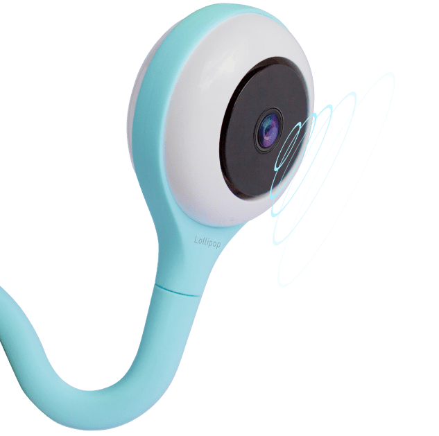  Lollipop Cámara para bebé con verdadera detección de llanto,  monitor inteligente para bebé con cámara y audio con conversación  bidireccional. Un regalo ideal para baby shower. Viene con visión nocturna  infrarroja (