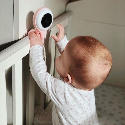 Lollipop Monitor de video para bebé con cámara y audio, monitor de cámara  de bebé con detección de llanto y conversación bidireccional, monitor de  video para bebé incluido con monitor de bebé
