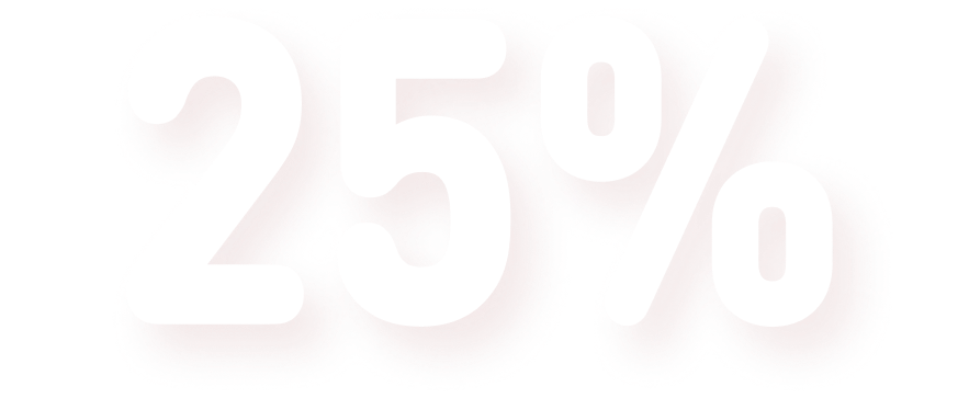 25%